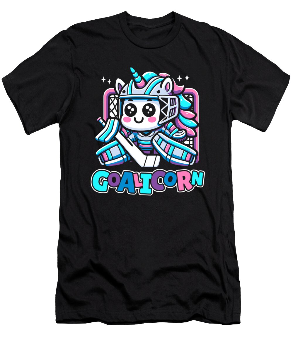 Unicorn Goalkeeper Ice Hockey Goalie Goalicorn Crazy Squirrel T-Shirt