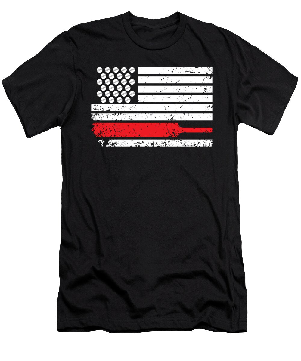 USA American Flag Cricket Cricket Gift Jmg Designs T-Shirt