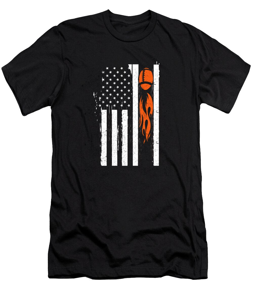 USA Flag Rugby Team American Football Player Gift Thomas Larch T-Shirt