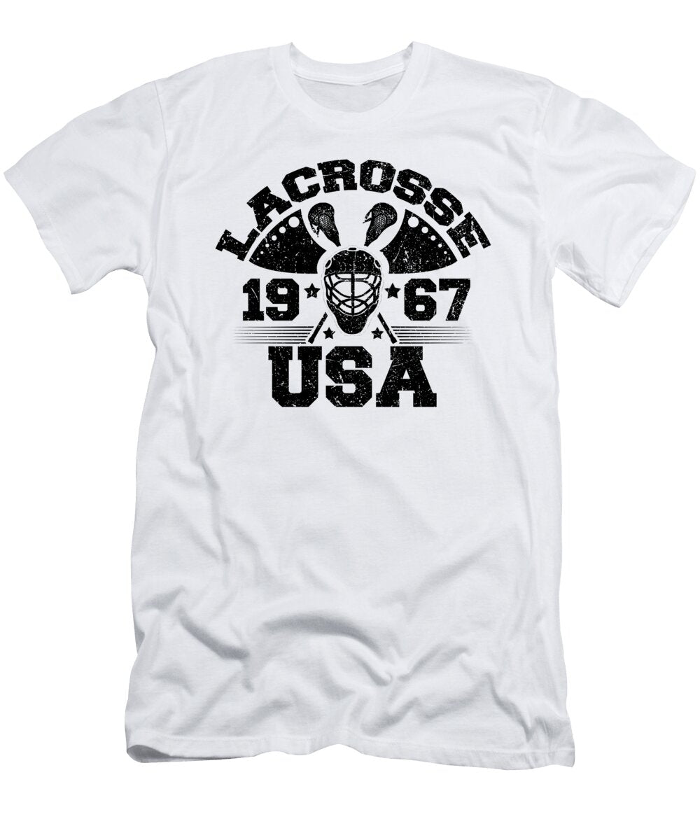 USA Lacrosse 1967 Lacrosse Player Kanig Designs T-Shirt