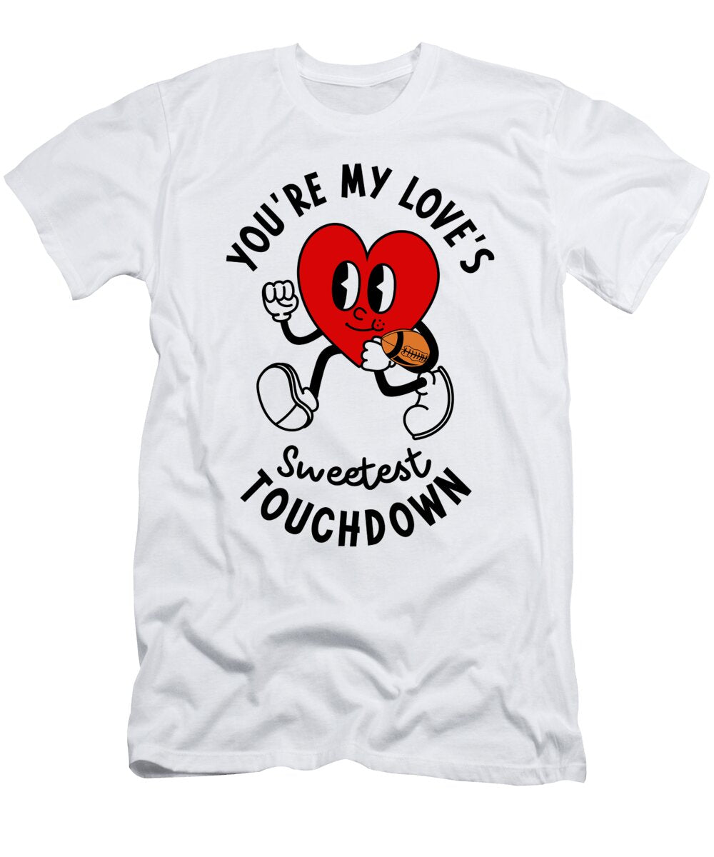 Valentines Day Football Couple Rugby Sports Love Toms Store T-Shirt