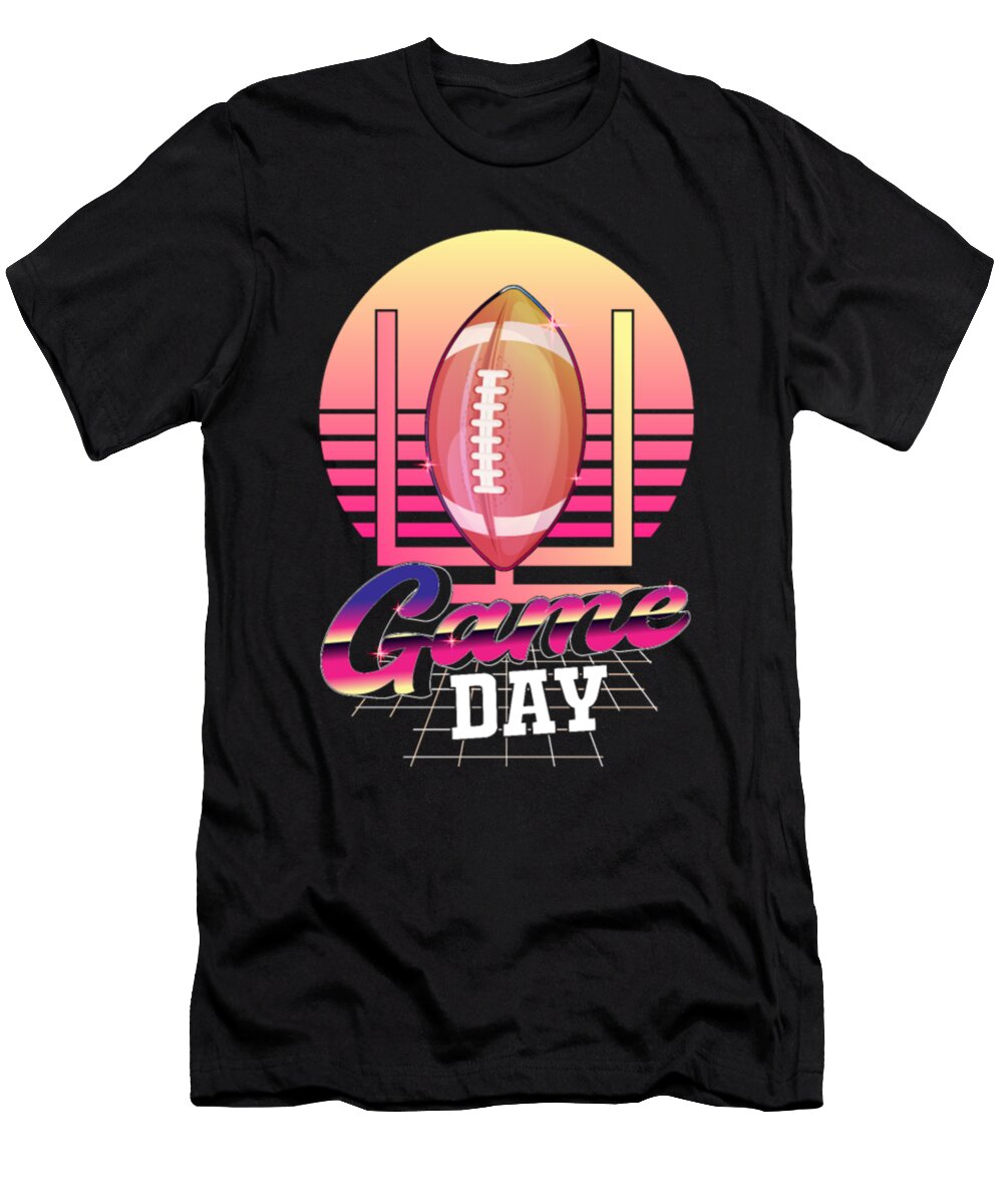 Vaporwave American Football Game Days Sports Lover Tinh Tran Le Thanh T-Shirt