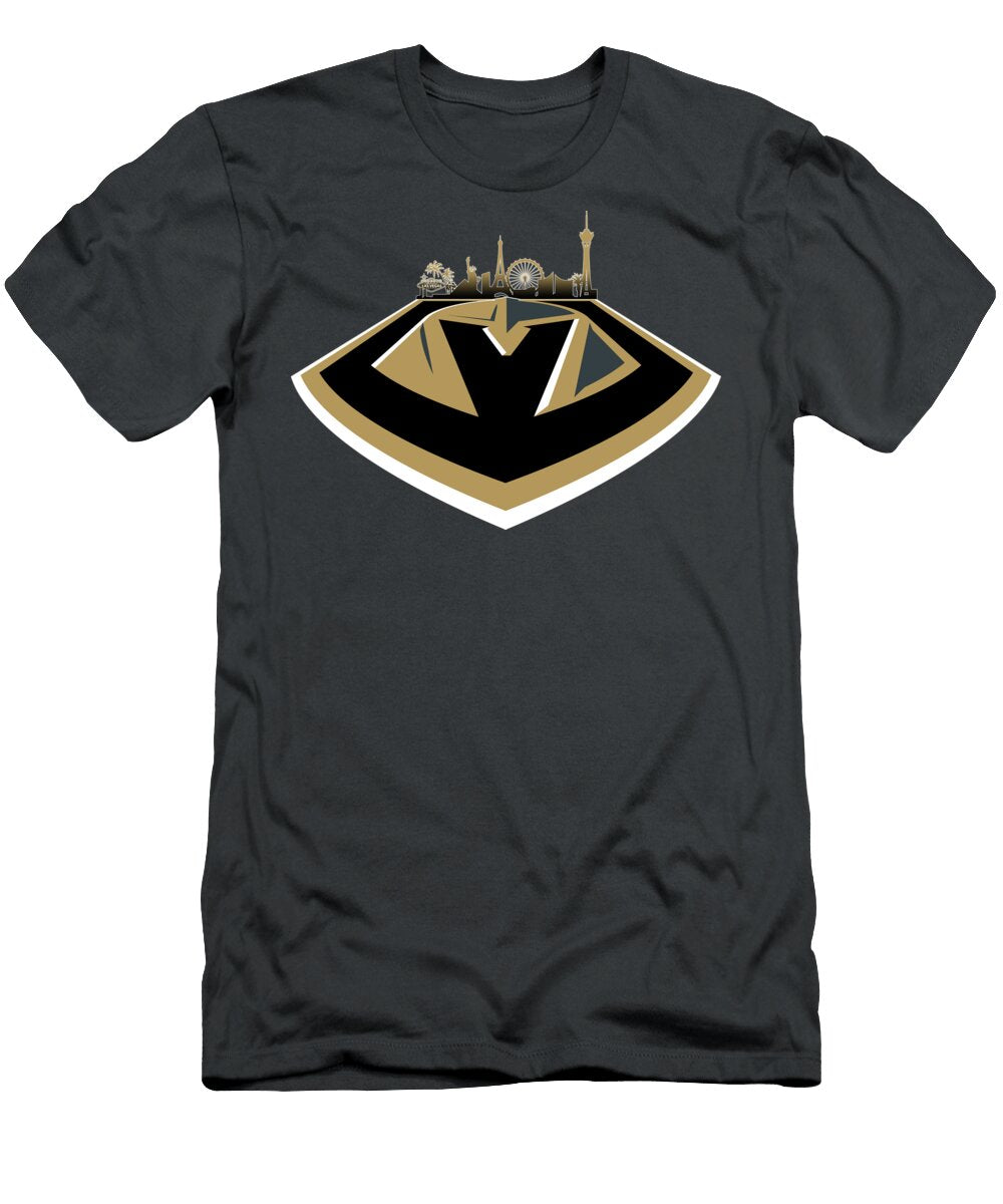 Vegas Golden Knights with Skyline Ricky Barnard T-Shirt