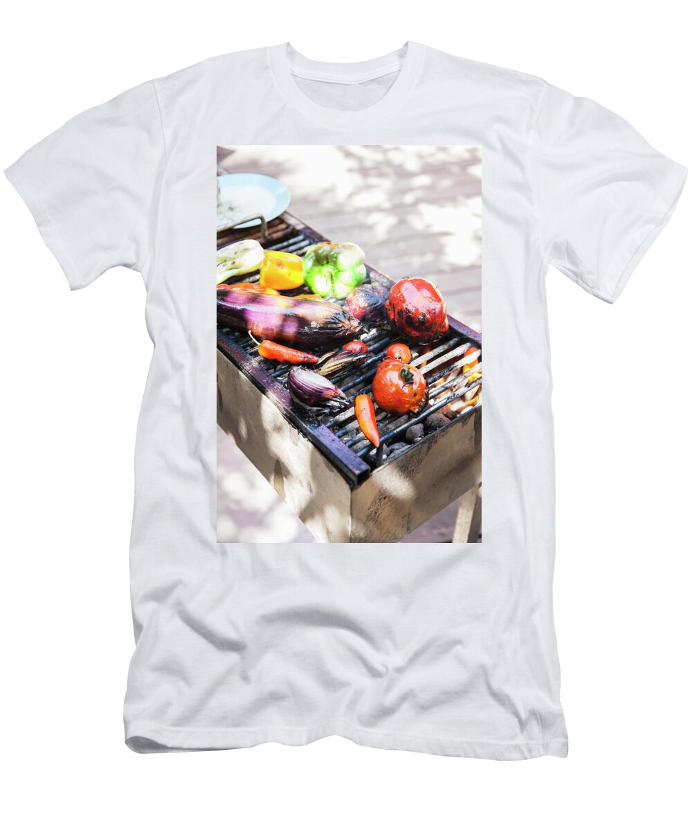 Vegetables on a Barbecue Lerner Danny T-Shirt