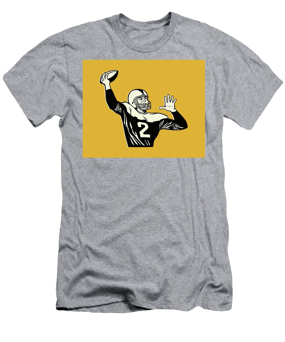 View of American Football Player Csa Images T-Shirt
