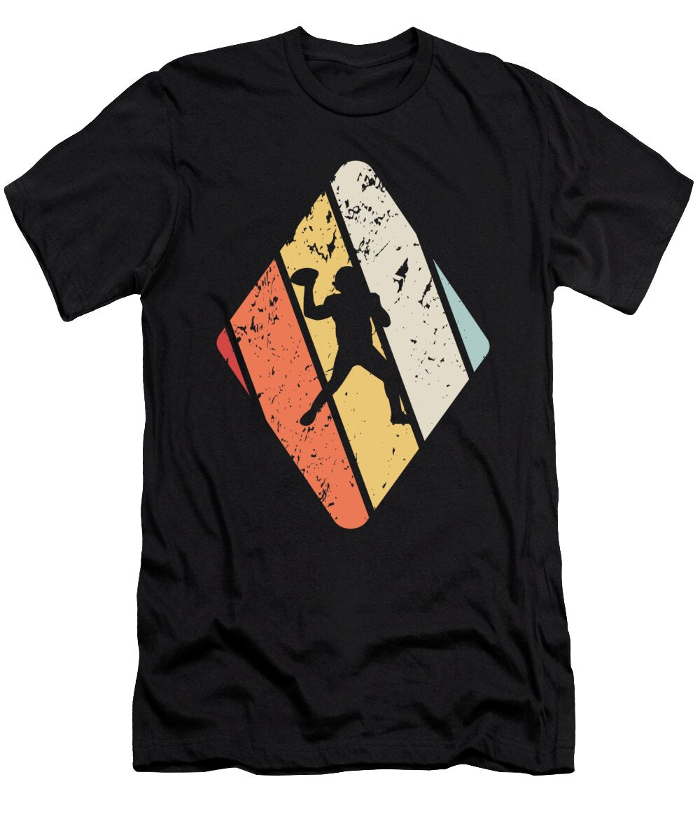 Vintage American Football Quarterback USA Gift Muc Designs T-Shirt