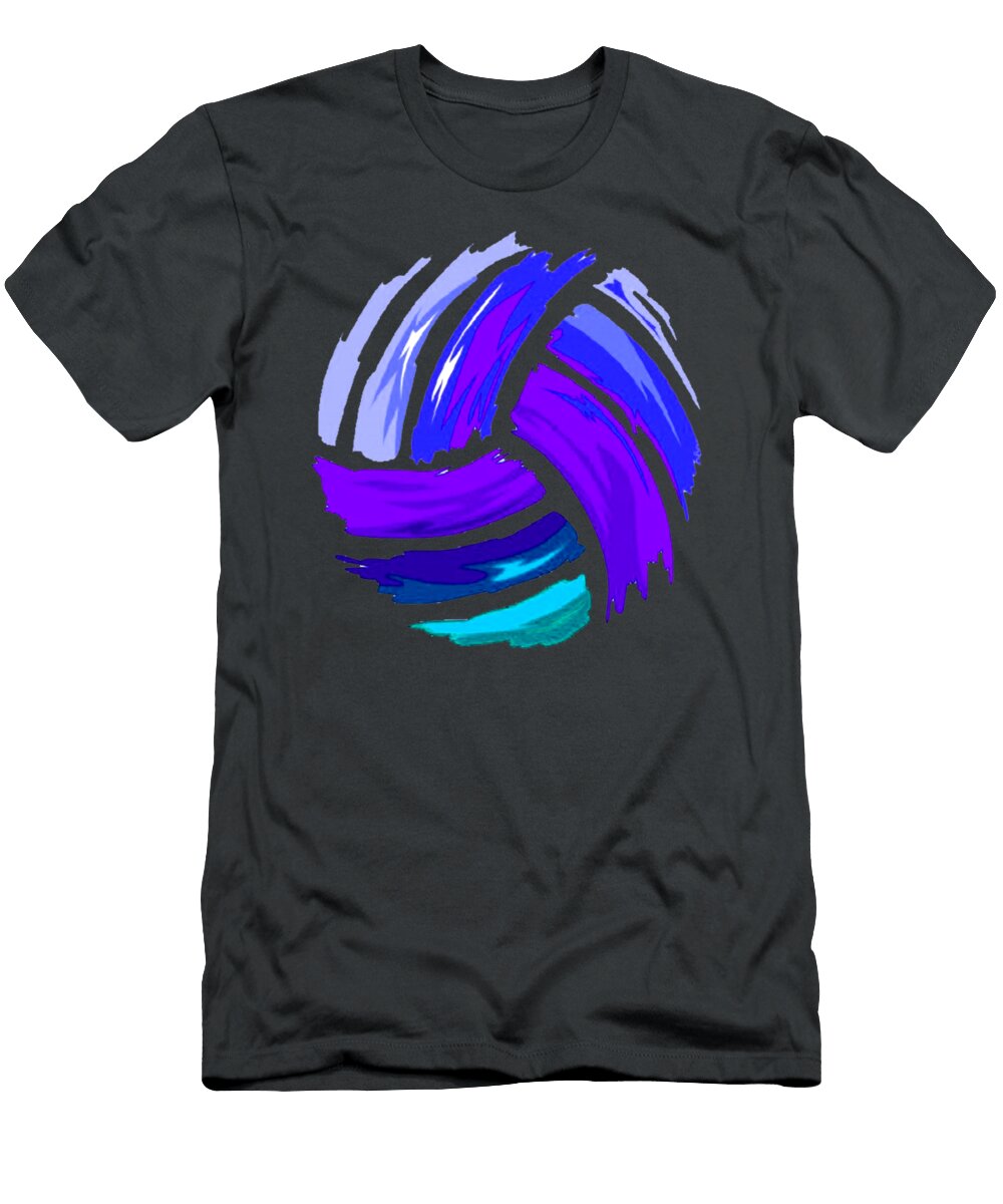 Volleyball Blue Purple for Teen Girls Keian Lilac T-Shirt