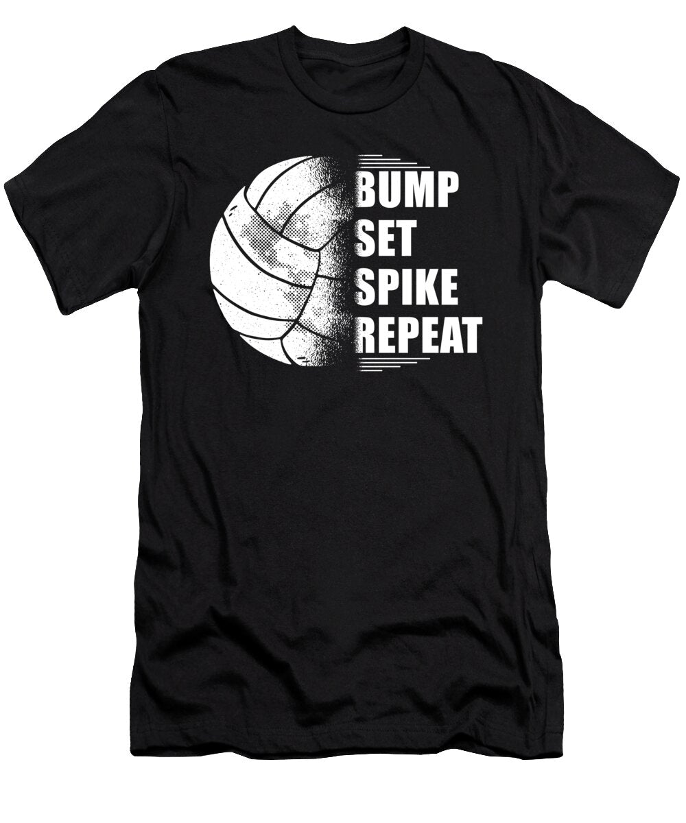 Volleyball Bump Set Spike Repeat Manuel Schmucker T-Shirt