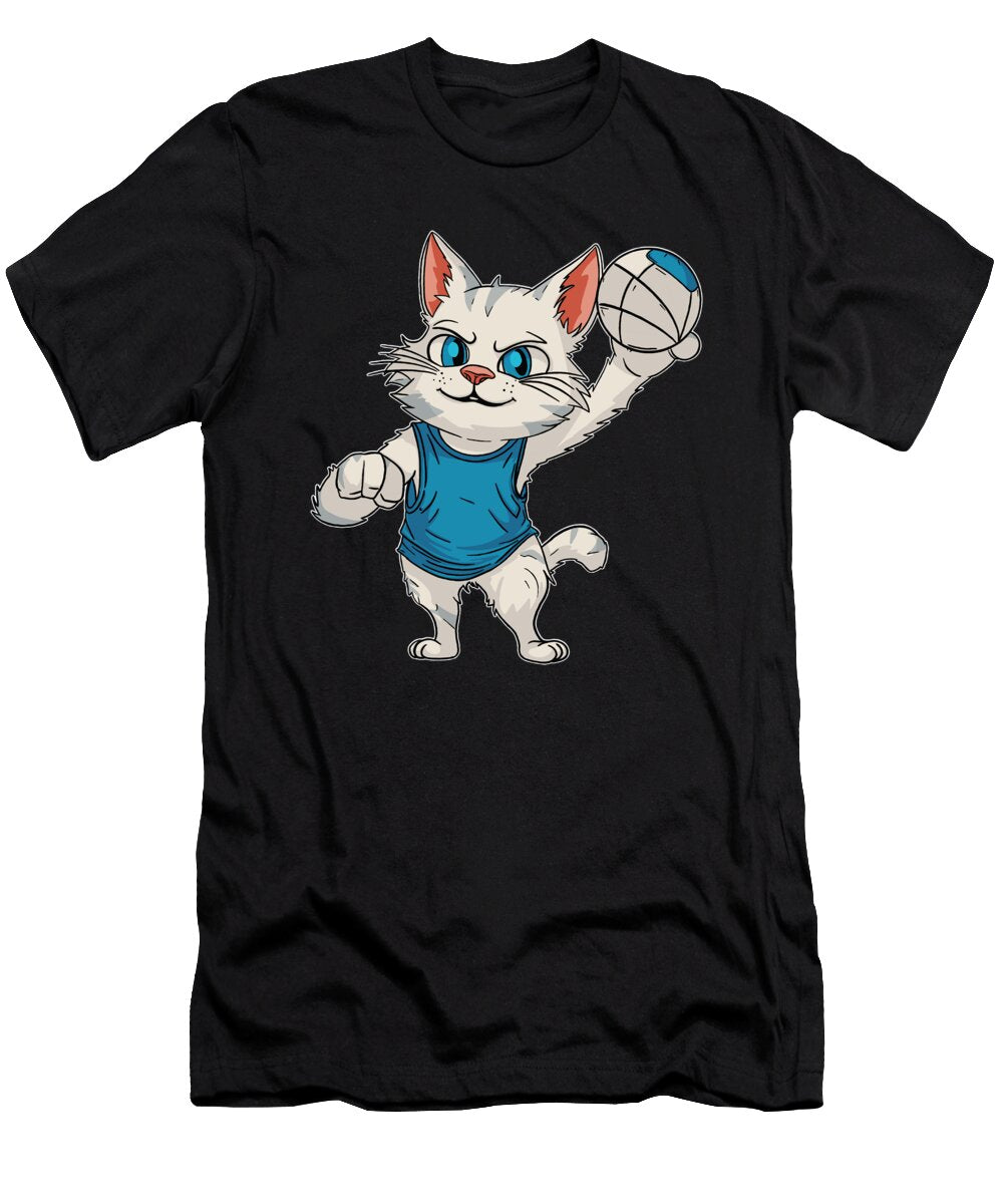 Volleyball Cute Beach Vball Volleyball Cat Crazy Squirrel T-Shirt