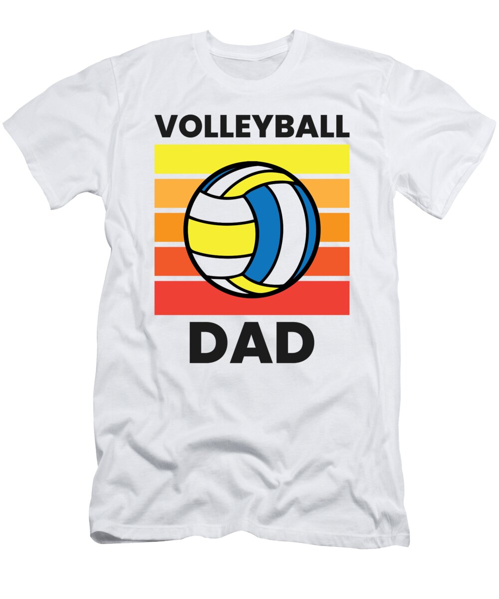 Volleyball Dad Funny Volleyball Father Eq Designs T-Shirt