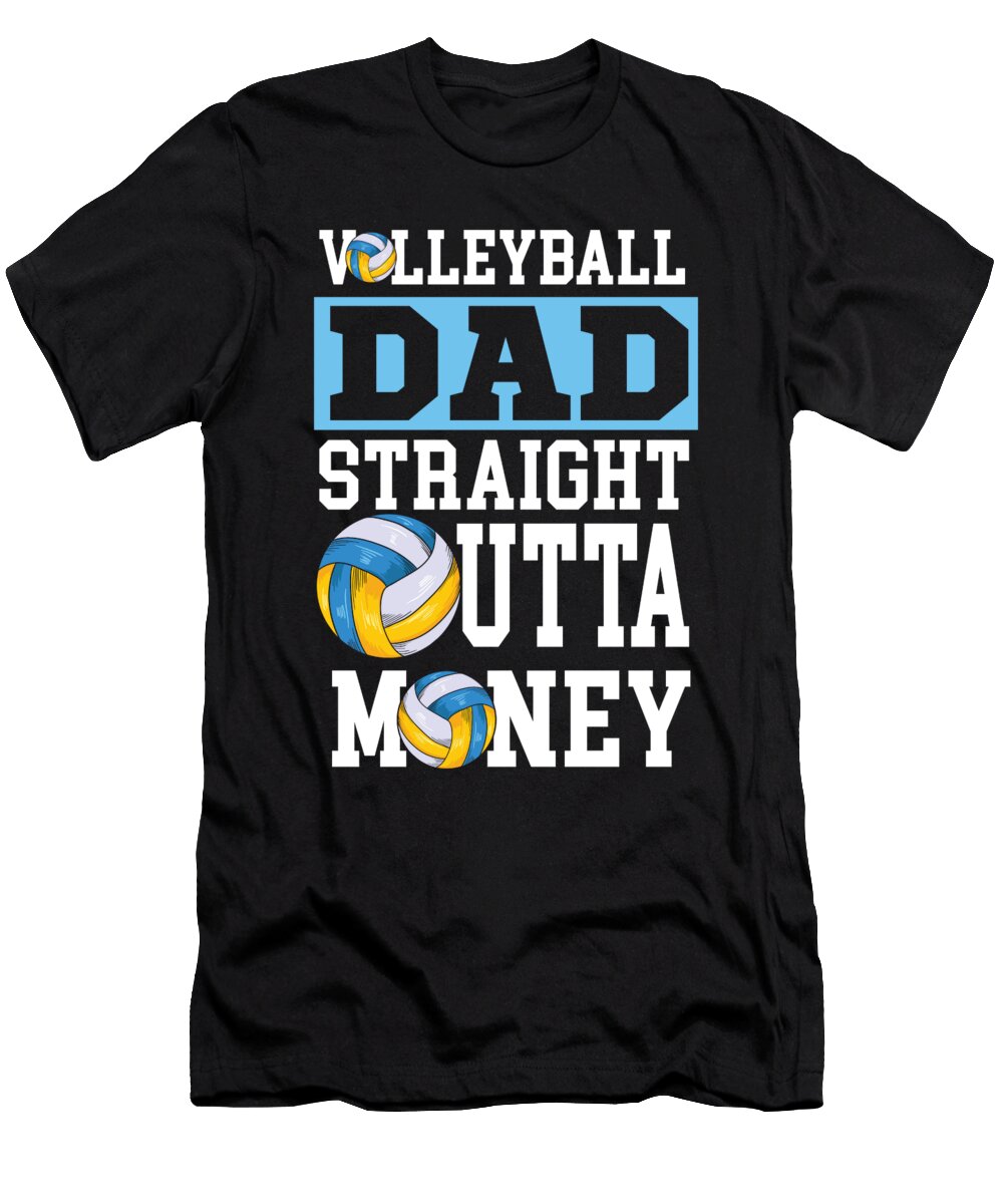 Volleyball Dad Gift David Schuele Art T-Shirt