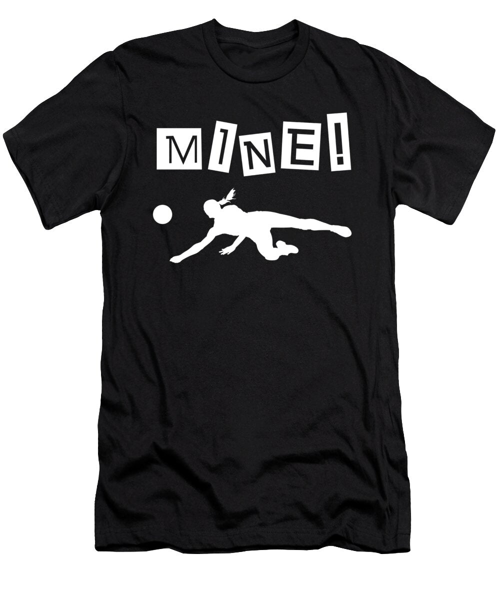 Volleyball Girl Female Volleyball Team Eq Designs T-Shirt