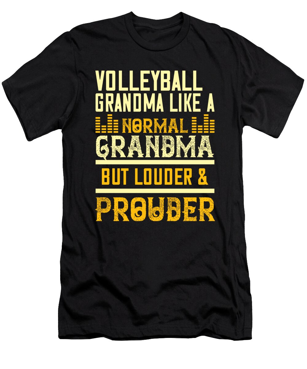 Volleyball Grandma Like a Normal Grandma the Primal Matriarch Art T-Shirt