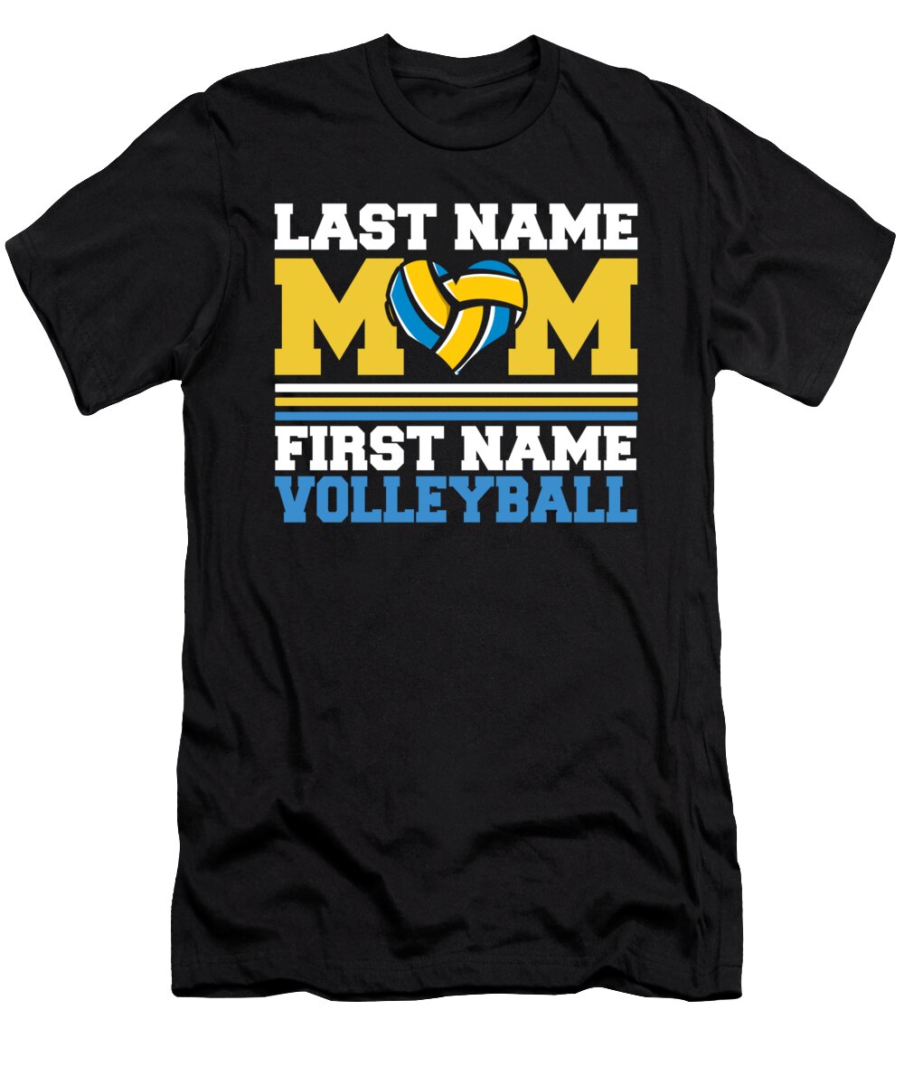 Volleyball Heart Vball Beach Volleyball Mom Crazy Squirrel T-Shirt