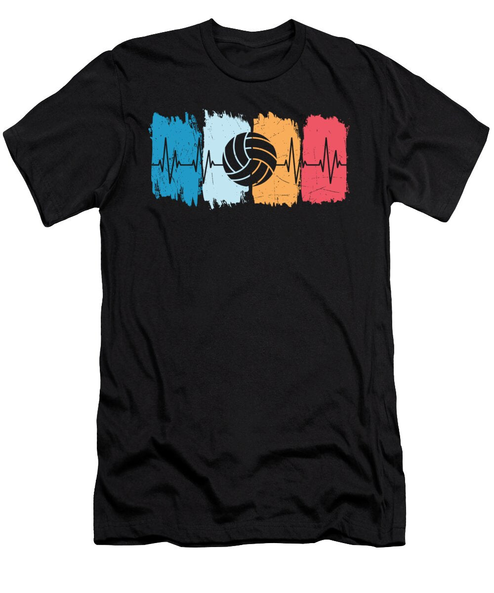 Volleyball Heartbeat Volleyball Gifts Licensed Art T-Shirt