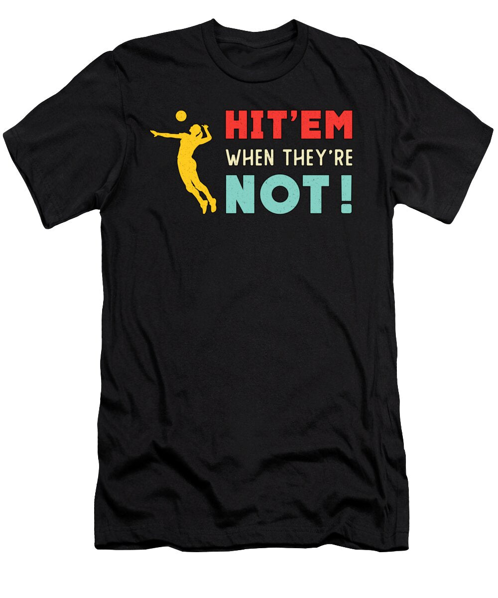 Volleyball Hitem When Theyre Not Retro Player Tshirtconcepts Marvin Poppe T-Shirt
