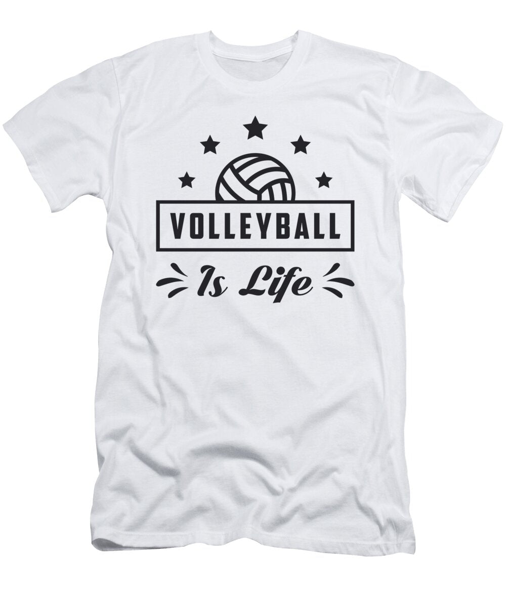 Volleyball Is Life Sports Beach Volleyball Gift Tshirtconcepts Marvin Poppe T-Shirt