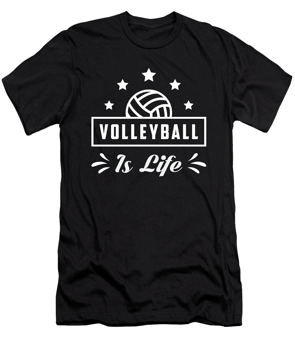 Volleyball Is Life Sports Beach Volleyball Player Tshirtconcepts Marvin Poppe T-Shirt