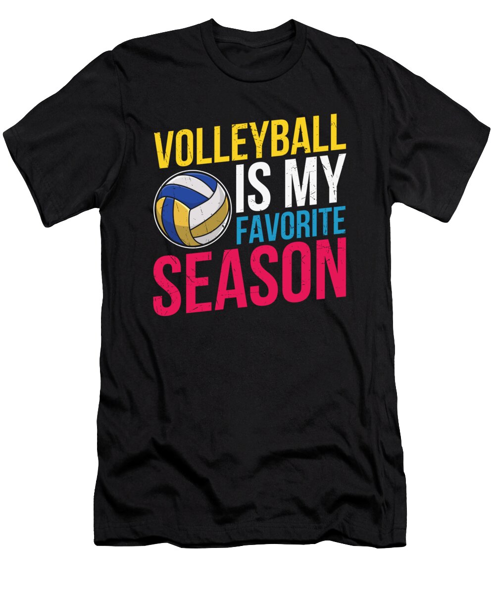 Volleyball Is My Favorite Season Retro Licensed Art T-Shirt