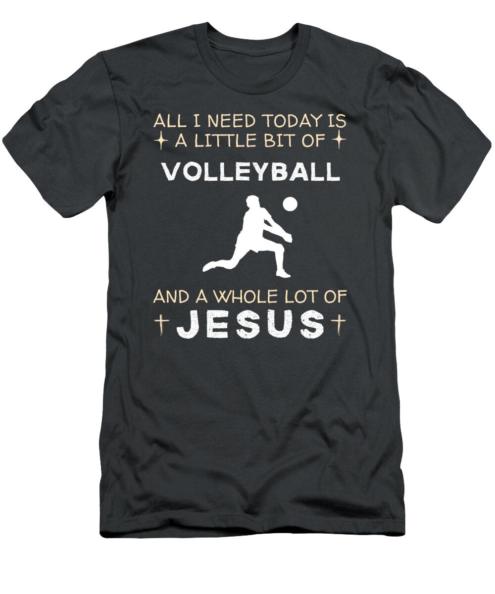 Volleyball Jesus Funny Hilarious Sports Awesome Store T-Shirt