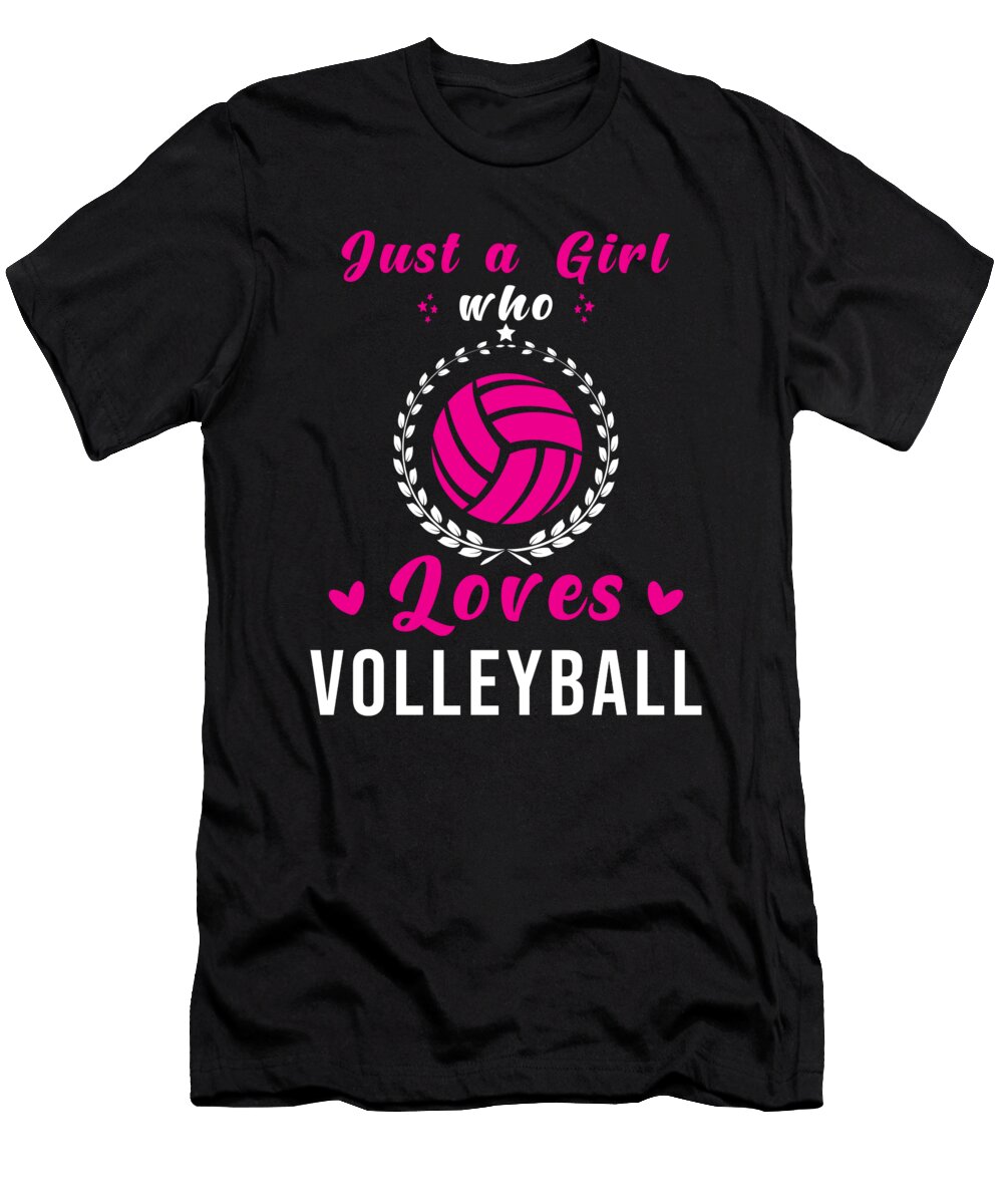 Volleyball Just a Girl Who Loves Manuel Schmucker T-Shirt