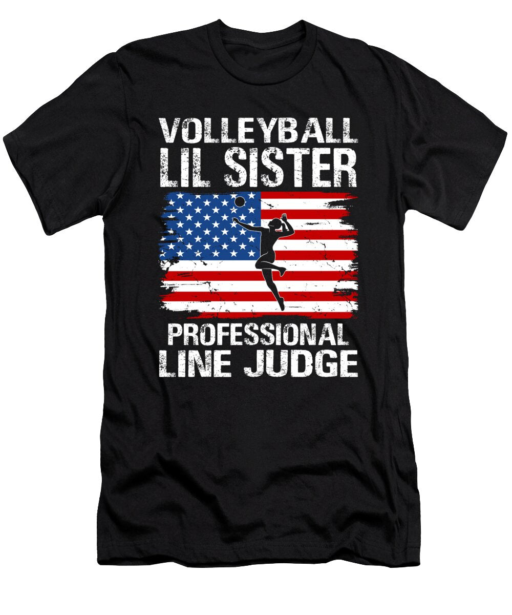 Volleyball Lil Sister Professional Line Judge Dhbubble T-Shirt