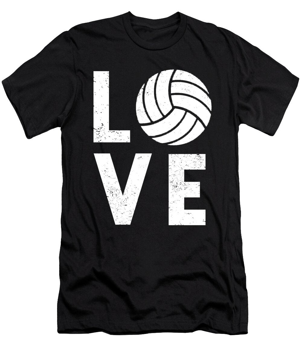 Volleyball Love Volleyball Player Eq Designs T-Shirt