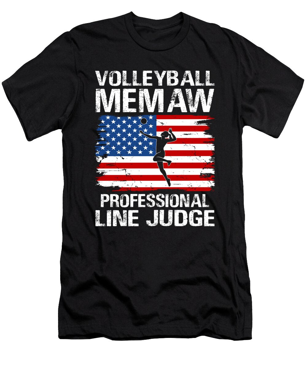 Volleyball Memaw Professional Line Judge Dhbubble T-Shirt