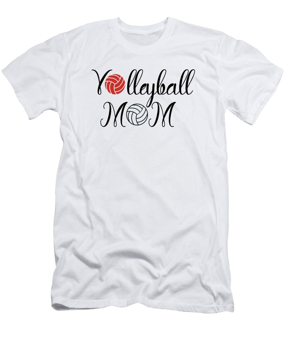 Volleyball Mom Canvasvolleyball Mom Shirtvolleyball Mamagame Day Shirthigh School Volleyball David Millenheft T-Shirt