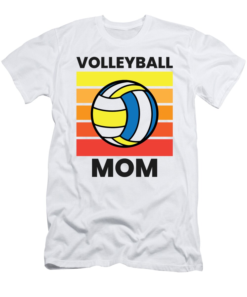 Volleyball Mom Funny Volleyball Mother Eq Designs T-Shirt