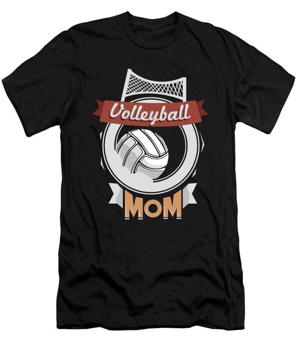 Volleyball Mom Team Biggest Fan Mother Mister T-Shirt