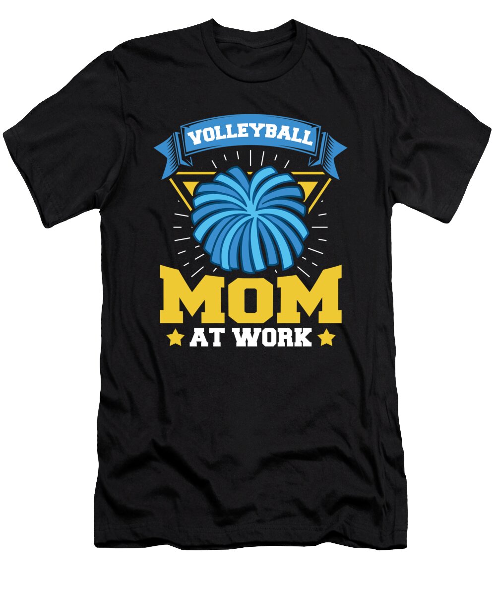 Volleyball Mother Vball Beach Volleyball Mom Crazy Squirrel T-Shirt