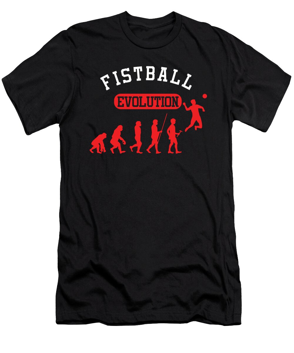 Volleyball Net Ball Game Gameplay Gift Fistball Evolution Thomas Larch T-Shirt