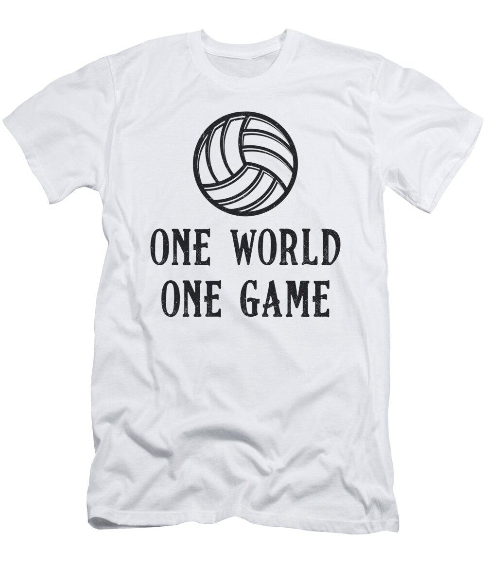 Volleyball One World One Game Volleyball Gift Tshirtconcepts Marvin Poppe T-Shirt