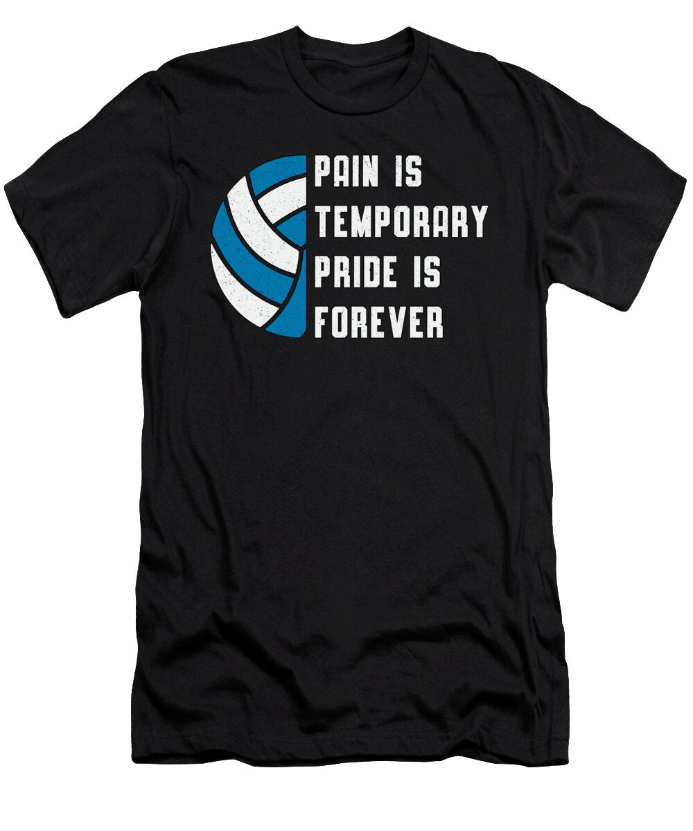 Volleyball Pain Is Temporary Beach Retro Player Tshirtconcepts Marvin Poppe T-Shirt