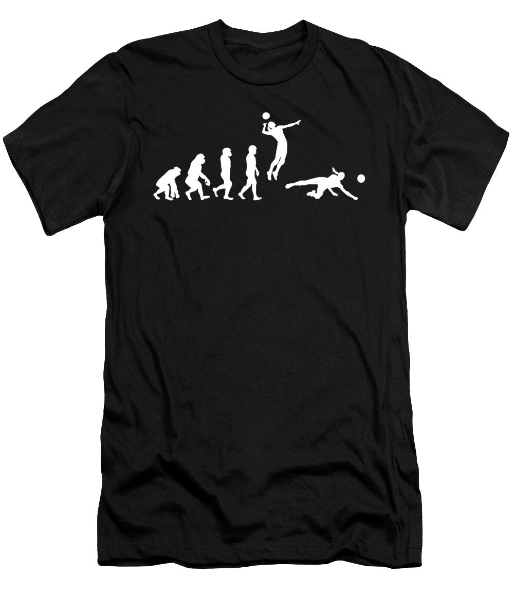 Volleyball Player Evolution Eq Designs T-Shirt