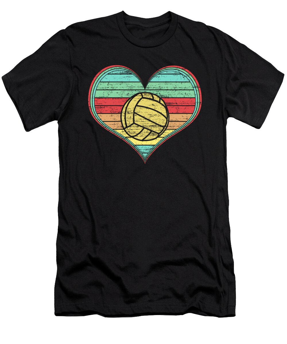 Volleyball Player Gift Retro Love Volleyball Gift Kanig Designs T-Shirt