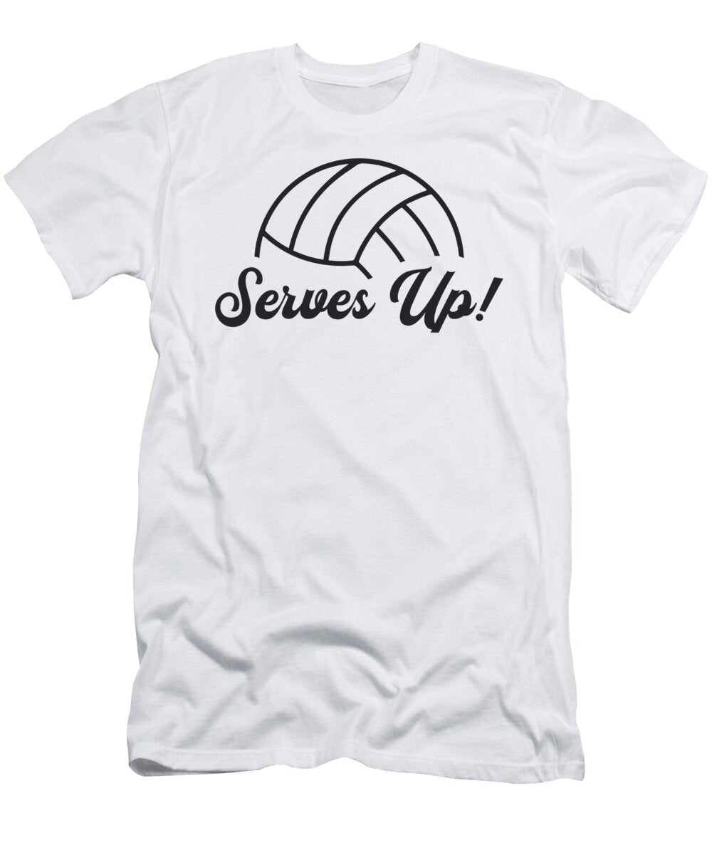 Volleyball Player Serves Up Ball Volleyball Gift Tshirtconcepts Marvin Poppe T-Shirt