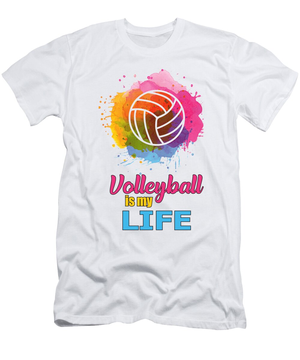 Volleyball Player Volleyball Beach Team Gift Idea Tshirtconcepts Marvin Poppe T-Shirt