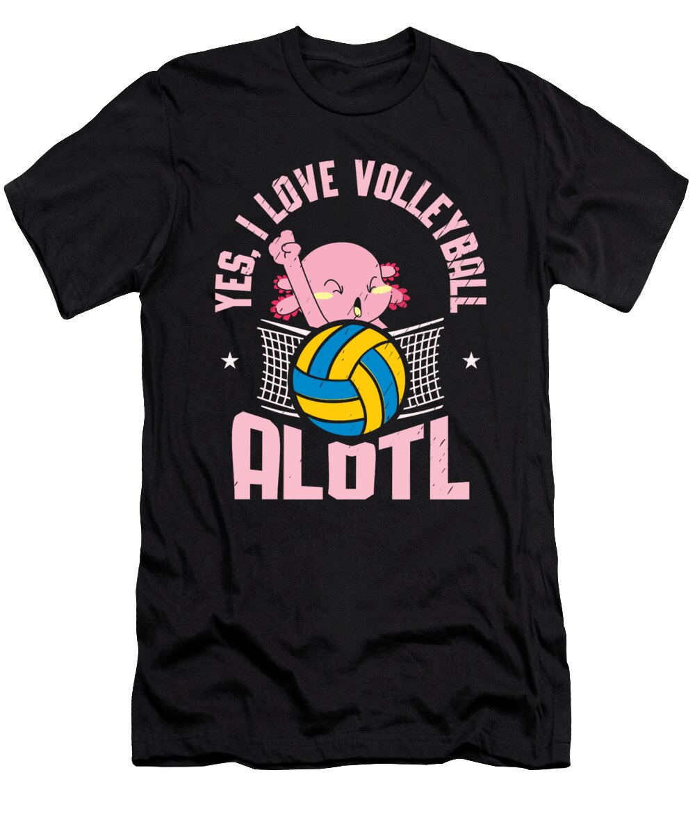 Volleyball Players Axolotl Team Sport Salamanders Toms Store T-Shirt