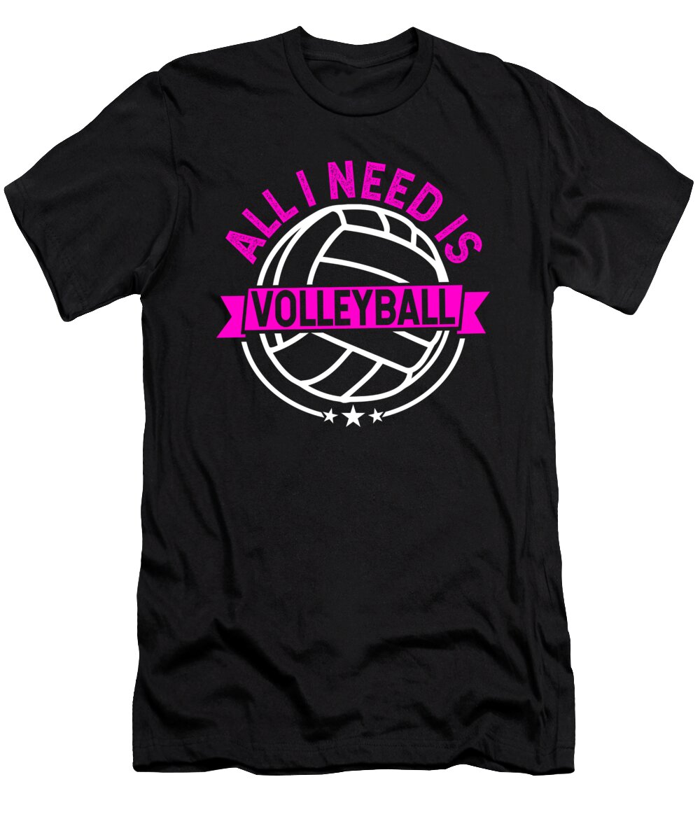 Volleyball All I Need Is Volleyball Gift Haselshirt T-Shirt