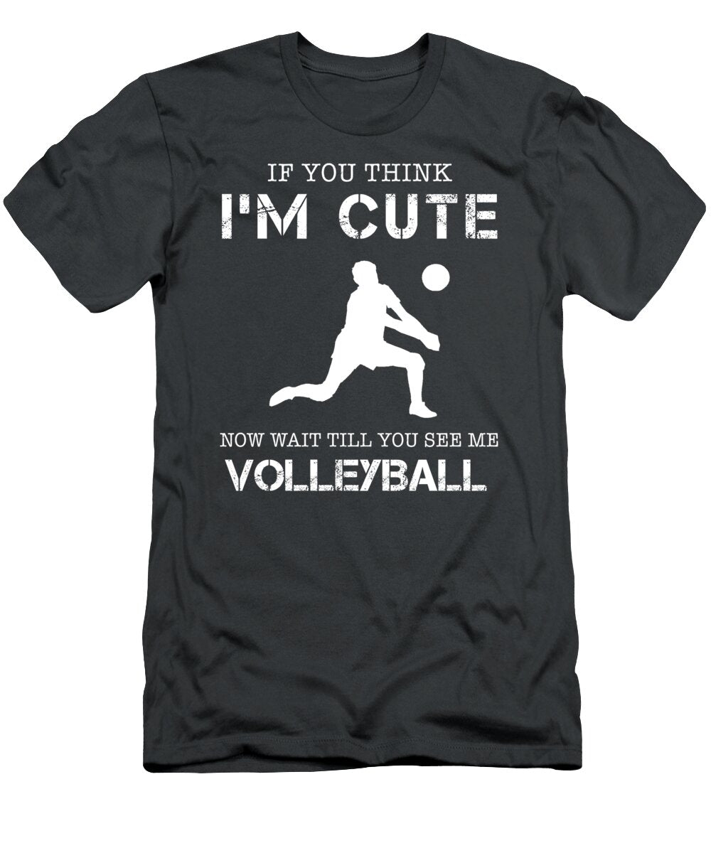 Volleyball Spike Set Laugh Funny Trucking T-Shirt