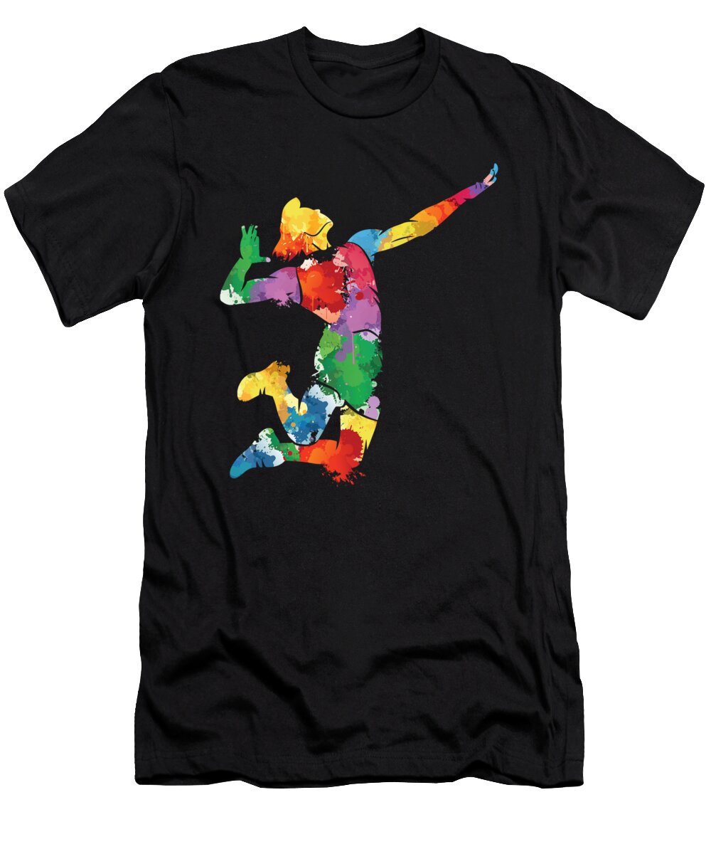 Volleyball Sport Lover Abstract Volleyball Player Gift Haselshirt T-Shirt