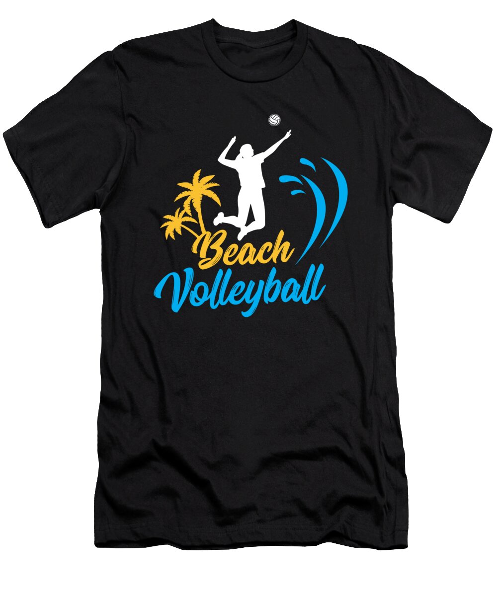 Volleyball Sport Lover Beach Volleyball Spike Player Gift Idea Haselshirt T-Shirt