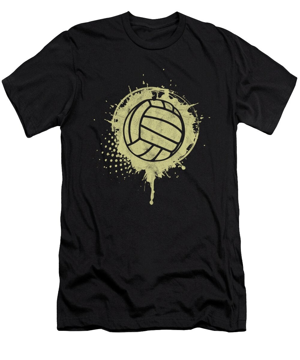 Volleyball Team Ball Game Spiking Action Sports Splatter Volleyball Gift Thomas Larch T-Shirt