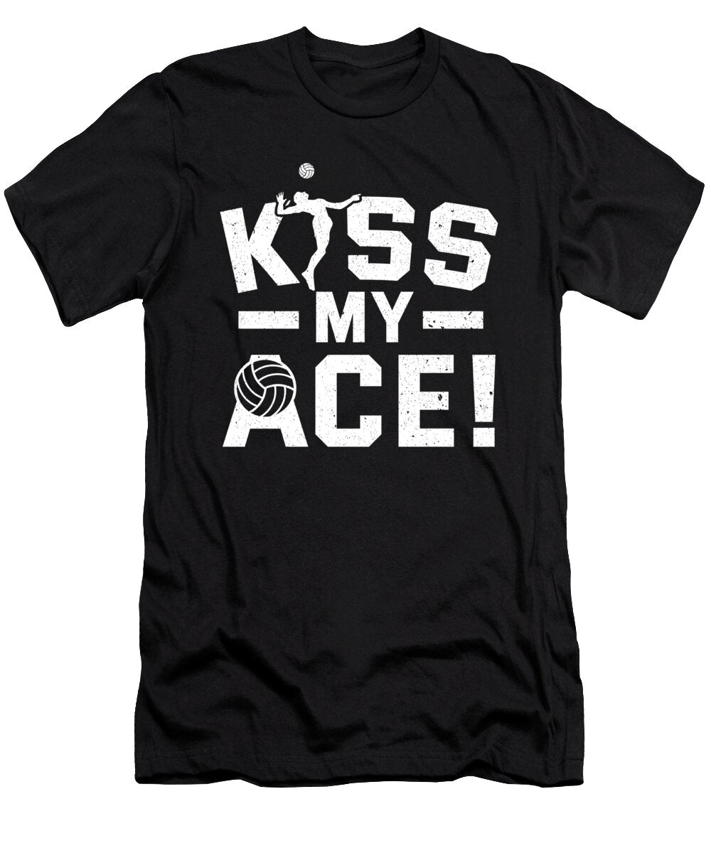 Volleyball Team Kiss My Ace Volleyball Colorfulsnow T-Shirt