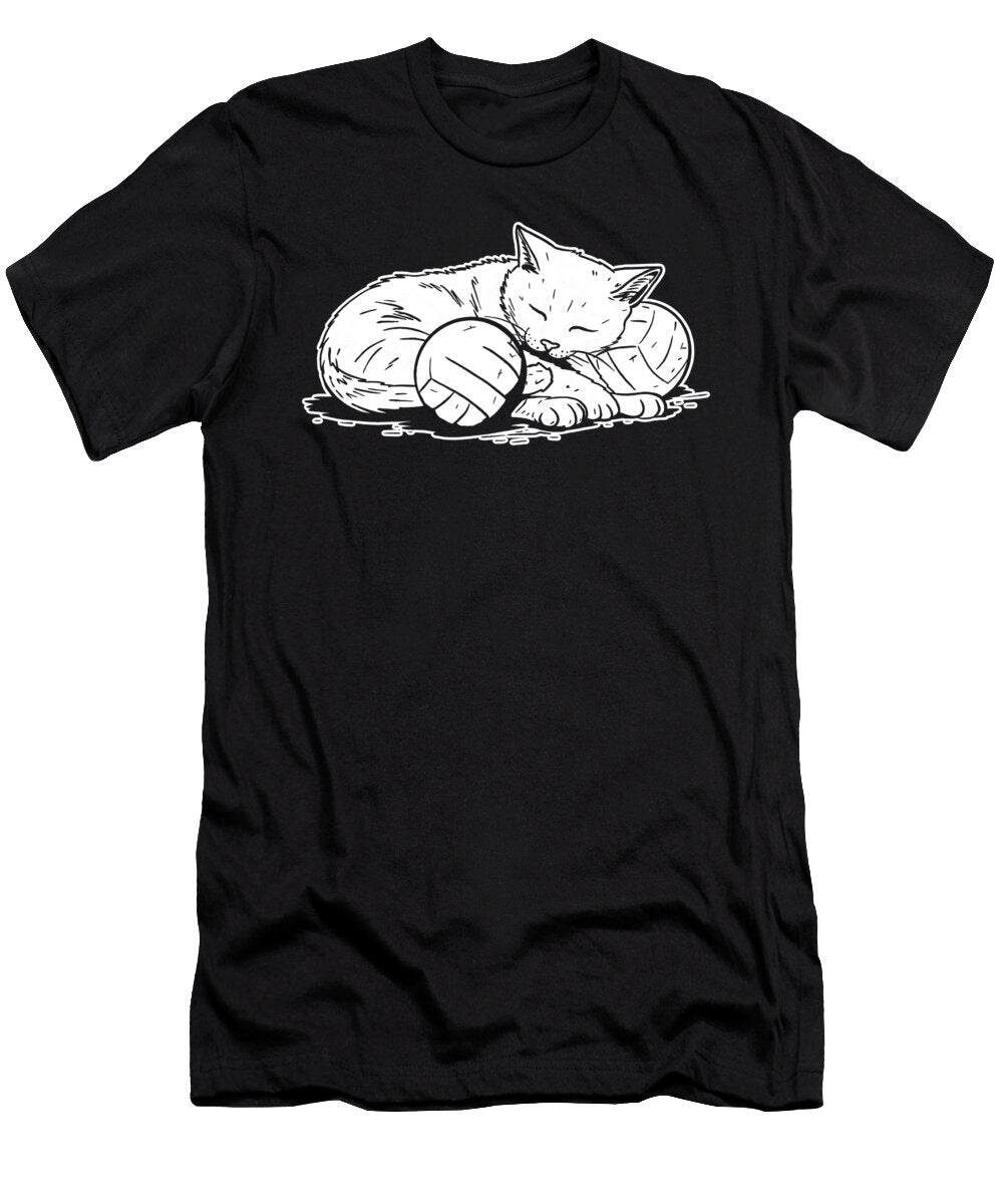 Volleyball Vball Beach Volleyball Cat Crazy Squirrel T-Shirt