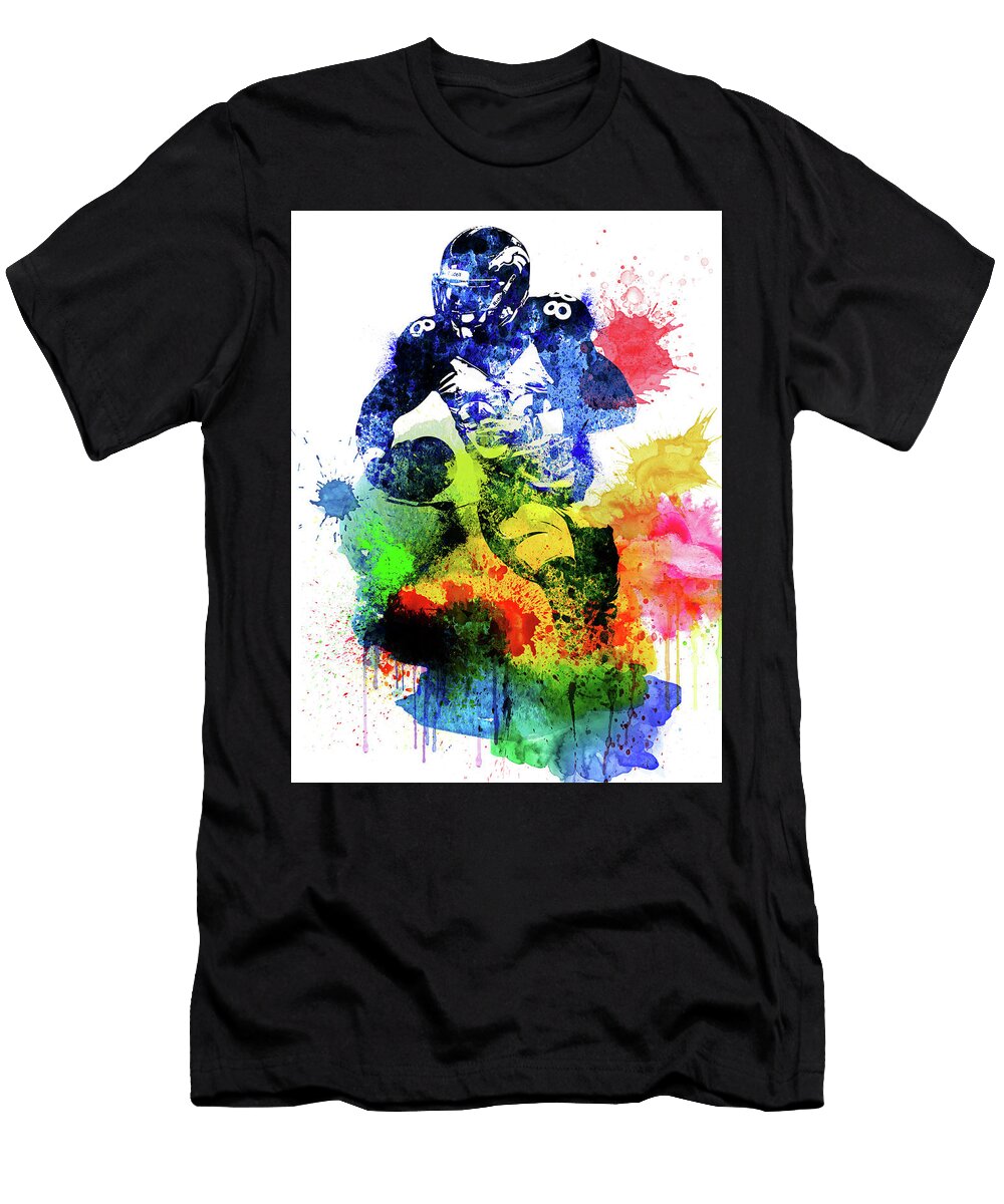Von Miller Watercolor I Naxart Studio T-Shirt