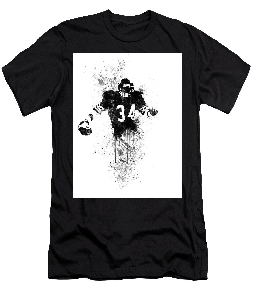 Walter Payton Watercolor Naxart Studio T-Shirt