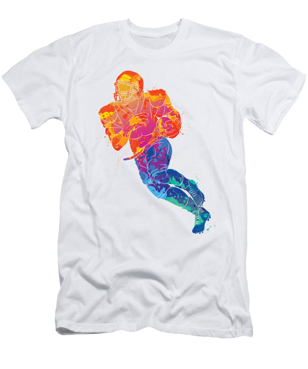Watercolor Football Me T-Shirt
